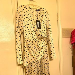UK SIZE 10 jumpsuit Dalmatian print